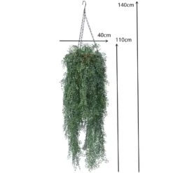Artificial English Hanging Basket UV Resistant 1.1m -Plant Care Shop 7030133 4 5
