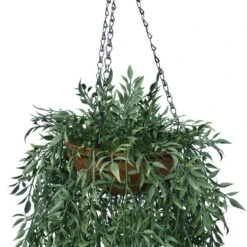 Artificial Fern Hanging Basket UV Resistant 110cm -Plant Care Shop 7030141 3 1