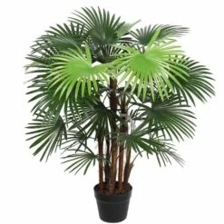 Artificial Wide Leaf Fan Palm Tree 900mm